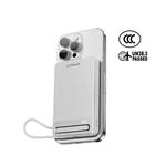 XPower MagNetoPlus Q10 Pro алюминиевый 10000mAh 45W PD3.0 держатель со встроенным кабелем, цифровой дисплей QI2 магнитный повербанк - серебристый 5