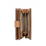 Кошелек-монетница Jet Set Travel Signature Medium Bifold Zip Coin - Коричневый 3