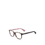 tortoiseshell-effect rectangle-frame glasses 2
