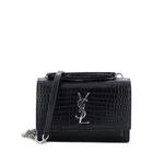 Сумка через плечо Sunset Top Handle Chain Wallet с тиснением под кожу крокодила 1