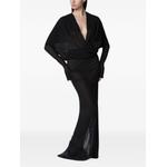 sheer V-neck maxi dress 1