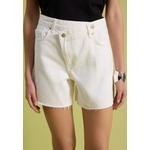 Белые асимметричные джинсовые шорты с акцентом на талии City Boy Twoss26Sr22 3