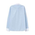 Рубашки Charles Jeffrey Loverboy Late To Work Shirt 'Синяя полоска' 2