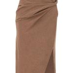 draped denim midi skirt 7