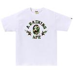 Топы BAPE ABC Camo Sta College Tee 'White/Green' 1