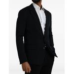 single-breasted logo-embroidered blazer 2