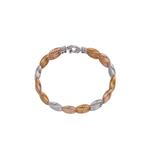 LITZ 18K Белое/Розовое/Желтое Золото Браслет C-WD0007 3