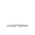 Браслет Cable Flex из серебра и желтого золота (4 мм) 1
