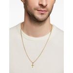 Подвеска Roman Cross из желтого золота (19 мм) 2
