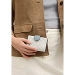 Coach Medium Corner Zip Wallet в фирменном канвасе цвета Chalk Blue CEC31 3