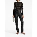 leather straight-leg trousers 2