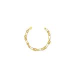916/22K Золотой браслет Фигаро T040 1