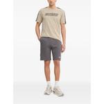 logo-detail striped cotton shorts 2