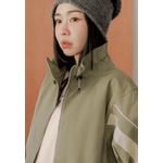 Куртка с высоким воротником, молнией и шнурком [EA3878] 3