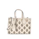 Convertible GG Debossed Laser Cut Leather Small tote bag 1