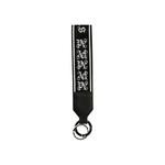 Брелоки и шнурки для бейджей Palm Angels Logo Strap Key Ring 'Black/Grey' 2