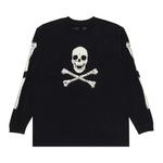 Футболки Vlone Skull & Bones Long-Sleeve «Черный» 1