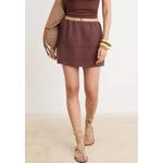 Коричневые внутренние шорты 1% K Linen Super Mini Skirt Twoss26Et166 1