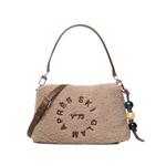 teddy-effect embroidered shoulder bag 1