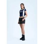 Укороченная футболка Color Blocking Cropped T-Shirt 4