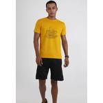 Футболка с принтом Coffee Graphic Yellow Cotton Short Sleeve Regular Fit 3