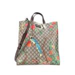 Convertible Soft Open Tote Tian Print GG Coated Canvas Tall satchel 2