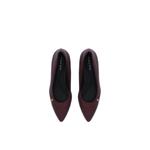 Туфли-лодочки Maroon Pleated Point 3