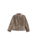 Куртка с воротником из овчины 1