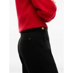 gold-tone buttoned bootcut trousers 5