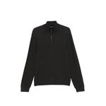 chevron-knit half-zip sweater 1