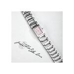 【2 Года Гарантии】KARL LAGERFELD Paris Collection 21X36mm Женские Серебряные и Розовые Квадратные Браслет Кварцевые Часы R0553103505 4