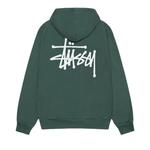 Худи Stussy Basic Pigment Dyed Hoodie 'Forest' 2