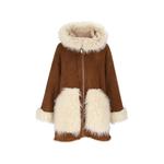 faux-fur trim hooded coat 1