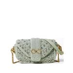 Crochet shoulder bag with rhinestones 1
