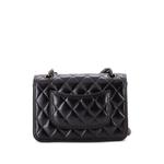 Мини-сумка на плечо So Black Double You CC Flap Bag Quilted Shiny Crumpled Calfskin 2