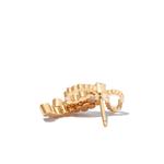 Серьги-гвоздики из желтого золота с бриллиантами 2