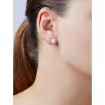 Серьги Trend из розового золота с жемчугом и бриллиантами 2