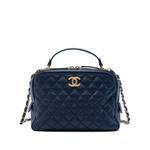Сумка-сэтчел CC Quilted Lambskin Top Handle Vanity Case with Chain (2018-2019 годы) 1