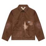 Куртки Stussy Spotted Bleach Chore Jacket 'Коричневый' 1