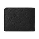 Кошельки Louis Vuitton Multiple Wallet 'Black Embossed Taurillon Monogram Cowhide Leather' 2