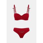 Красный комплект белья push-up с камнями Thmss26Cc27 2