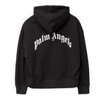 Худи Moncler x Palm Angels Logo Hoodie 'Черный/Белый' 2