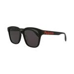 Солнцезащитные очки Alexander McQueen квадратные 'Black/Grey' 2