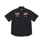 Овершоты Supreme x Vanson Leathers Short-Sleeve Work Shirt 'Black' 1