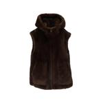 faux-fur hooded gilet 1