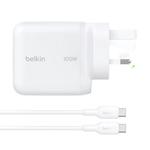 BELKIN BoostCharge USB-C GaN зарядное устройство 100Вт + кабель USB-C 3