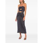 Montauk cut-out ruched midi dress 2