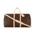 Сумки дорожные Louis Vuitton Keepall Bandoulière 55 'Brown Monogram Canvas' 1