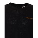 slub-texture logo-embroidered T-shirt 4