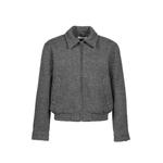 tweed shearling-collar jacket 6